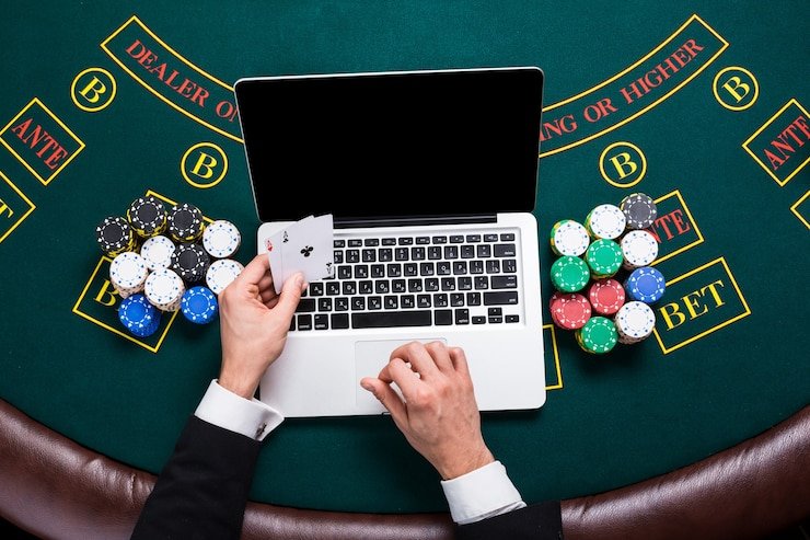 Pengguna menggunakan aplikasi sports betting dengan fitur kontrol waktu dan anggaran